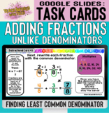For Google Slides Digital Task Cards: Adding Fractions by 