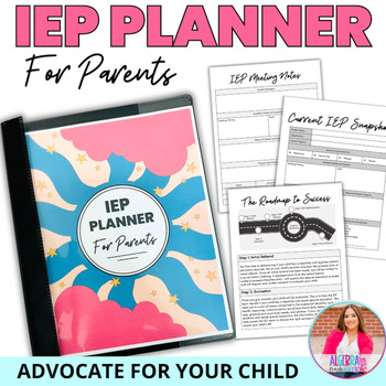 Preview of Parents IEP Planner Binder Pages Advocate for Students with Disabilities