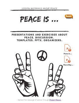 Preview of For Peace. Video Lesson. Writing. Creative Writing. Poem. Poster. ESL. EFL. ELA.