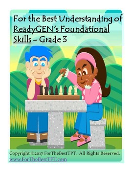 Preview of For The Best Understanding ReadyGEN Foundational Skills Grade 3