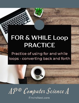 Preview of For & While Loop Practice - AP® Computer Science - Java