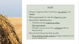 Forage, Hay, Pasture Management Slides, 4H, FFA, Plant/Ani