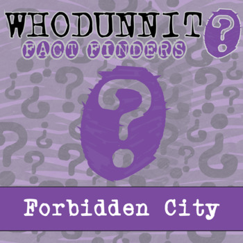 Preview of Forbidden City Whodunnit Activity - Printable & Digital Game Options