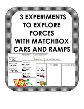 Preview of Force Experiments- 3 activites to investigate pushes, ramps & motion using cars