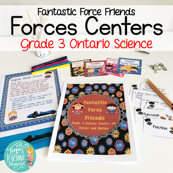 Preview of Force Friends! Grade 3 Force and Motion Science Centers