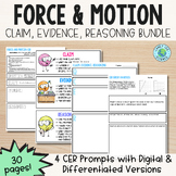 Force & Motion - CER Prompts