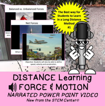 Preview of Force & Motion Distance Learning Narrated Power Point Video