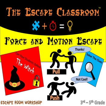 Preview of Force & Motion Escape Room (3-5 Grade) | The Escape Classroom