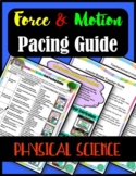 Laws of Motion Unit Curriculum Map Pacing Guide | Physical