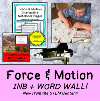 Preview of Force & Motion INB & Word Wall