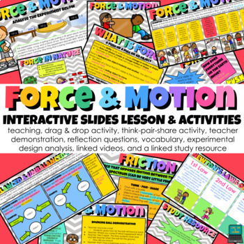 Preview of Force & Motion Interactive Slides Lesson & Activities