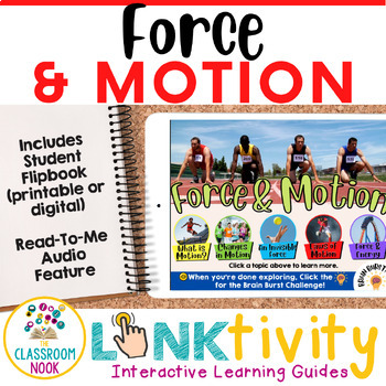 Preview of Force & Motion LINKtivity® (Gravity & Friction, Energy, Laws of Motion  & MORE!