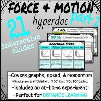 Preview of Force & Motion PART 2 - DISTANCE & ONLINE LEARNING