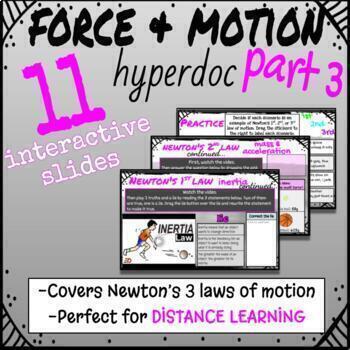 Preview of Force & Motion PART 3 - DISTANCE & ONLINE LEARNING