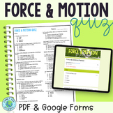 Force & Motion Quiz