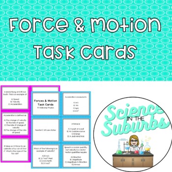 Preview of Force & Motion Task Cards