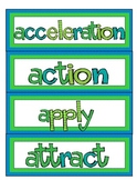 Force & Motion Word Wall