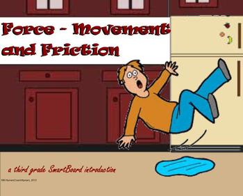 Preview of Force - Movement and Friction - A Third Grade SmartBoard Introduction