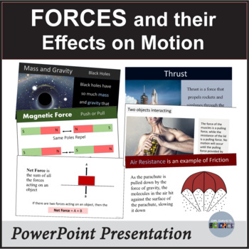 Preview of Forces PowerPoint Middle School Physical Science