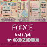 Force Reading Comprehension Interactive Notebook Mini BUNDLE