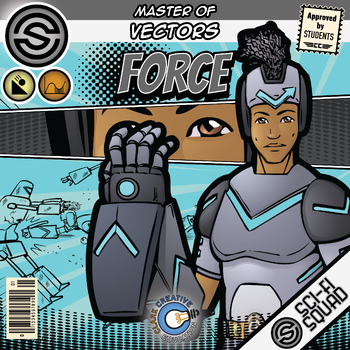 Preview of Force - Vectors Superhero Activities & Sci-Fi Squad Comic