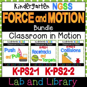 Preview of Force and Motion Bundle: A Kindergarten NGSS Science Unit (K-PS2-1, K-PS2-2)