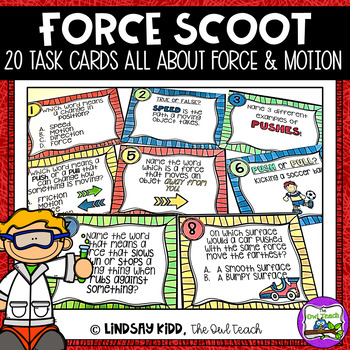 Preview of Force and Motion Task Cards