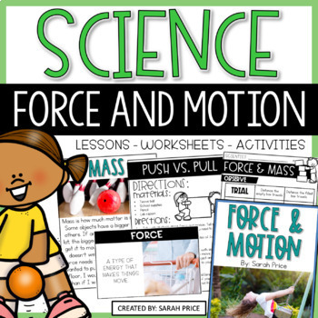 Preview of Force and Motion 2nd & 3rd Grade Science Unit Plans Force and Motion Worksheets