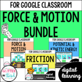 Force and Motion Activities BUNDLE for Google Classroom