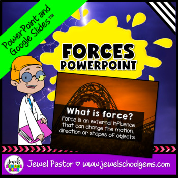Preview of Force and Motion Activities | EDITABLE PowerPoint 2nd & 3rd Grade