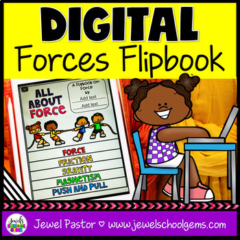 Preview of Force and Motion Activities | Forces DIGITAL Science Flipbook Google™ Slides