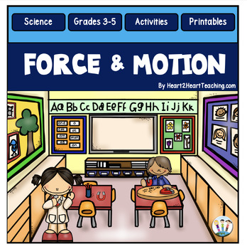 Preview of Force and Motion Reading Passages Worksheets Activities Unit for 3rd 4th Grades