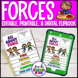 Forces and Motion Activities | Editable Flip Book Workshee