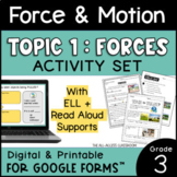 Force and Motion Activity Set | Topic 1: Forces