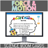 Force and Motion Boom Cards | Force and Motion Task Boom Cards