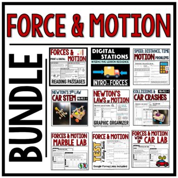 Preview of Force and Motion Bundle - Middle School