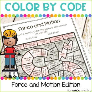 Preview of Force and Motion Color by Code