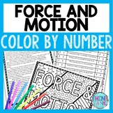Force and Motion Color by Number, Reading Passage and Text