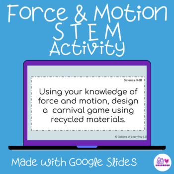 Preview of Force and Motion STEM Challenge