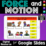 Force and Motion Digital Science Activities for Google Classroom 