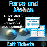 Force and Motion Exit Tickets (Exit Slips)