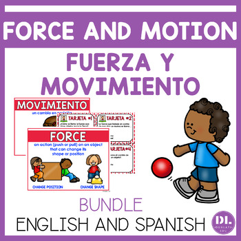 Preview of Force and Motion | Fuerza y Movimiento | English and Spanish