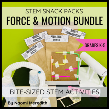 Preview of Force and Motion Hands On Activities | Bundle STEM Snack Packs