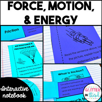 Preview of Force and Motion Interactive Notebook BUNDLE