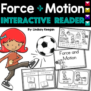 Preview of Force and Motion Interactive Reader - Push and Pull, Gravity and Speed