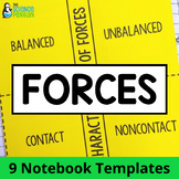 Force and Motion Science Interactive Notebook Foldable Not