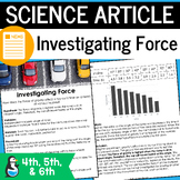 Force and Motion Investigation Science Article | Reading P