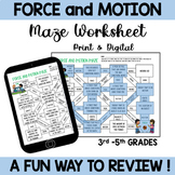 Force and Motion Maze Activity (Print and Digital)