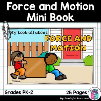 Preview of Force and Motion Mini Book for Early Readers: Physical Science, Push and Pull