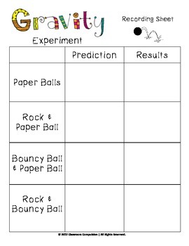 Force and Motion Pack (Worksheets, Centers, Experiments, Anchor Charts)
